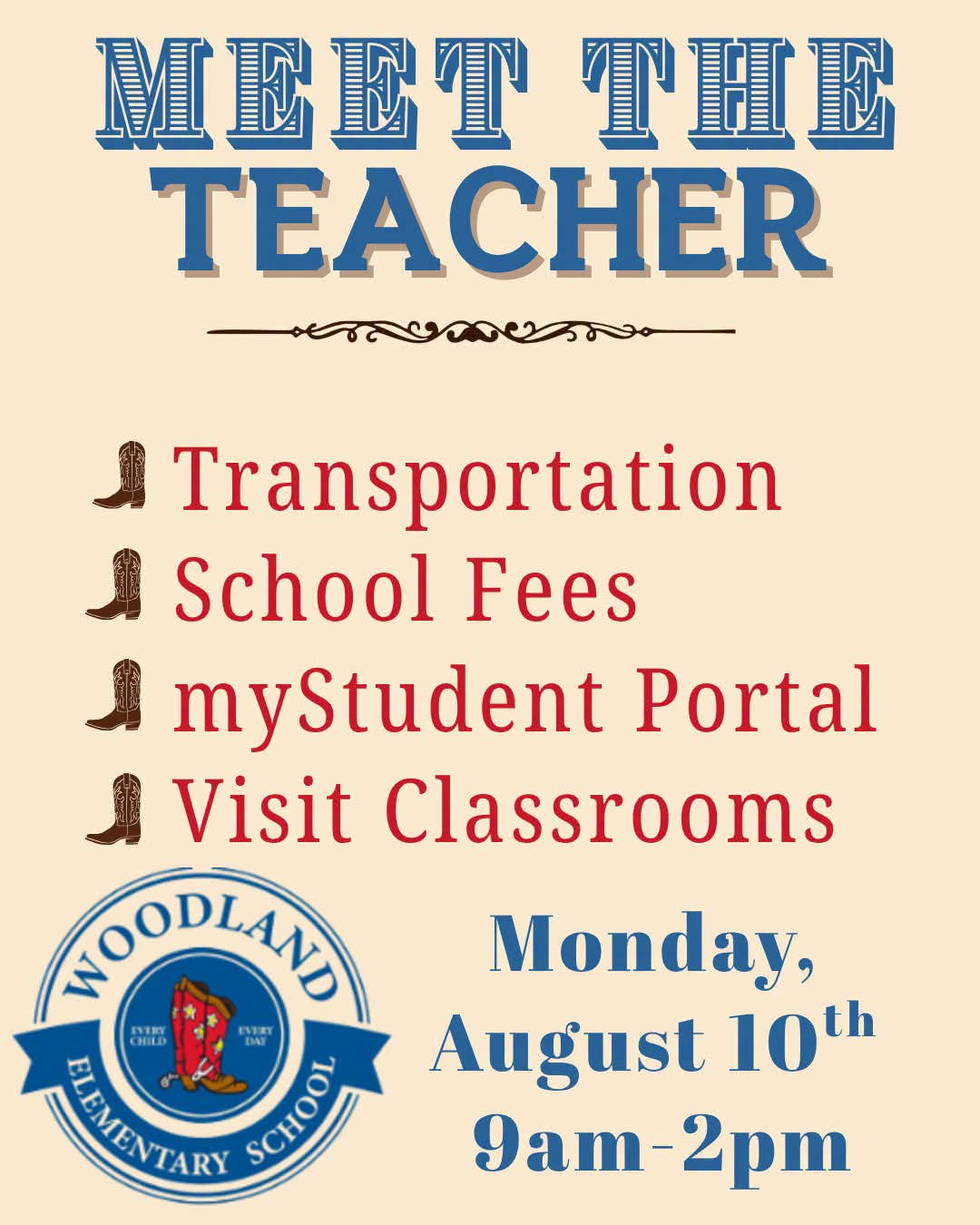 <p>Meet the Teacher</p>