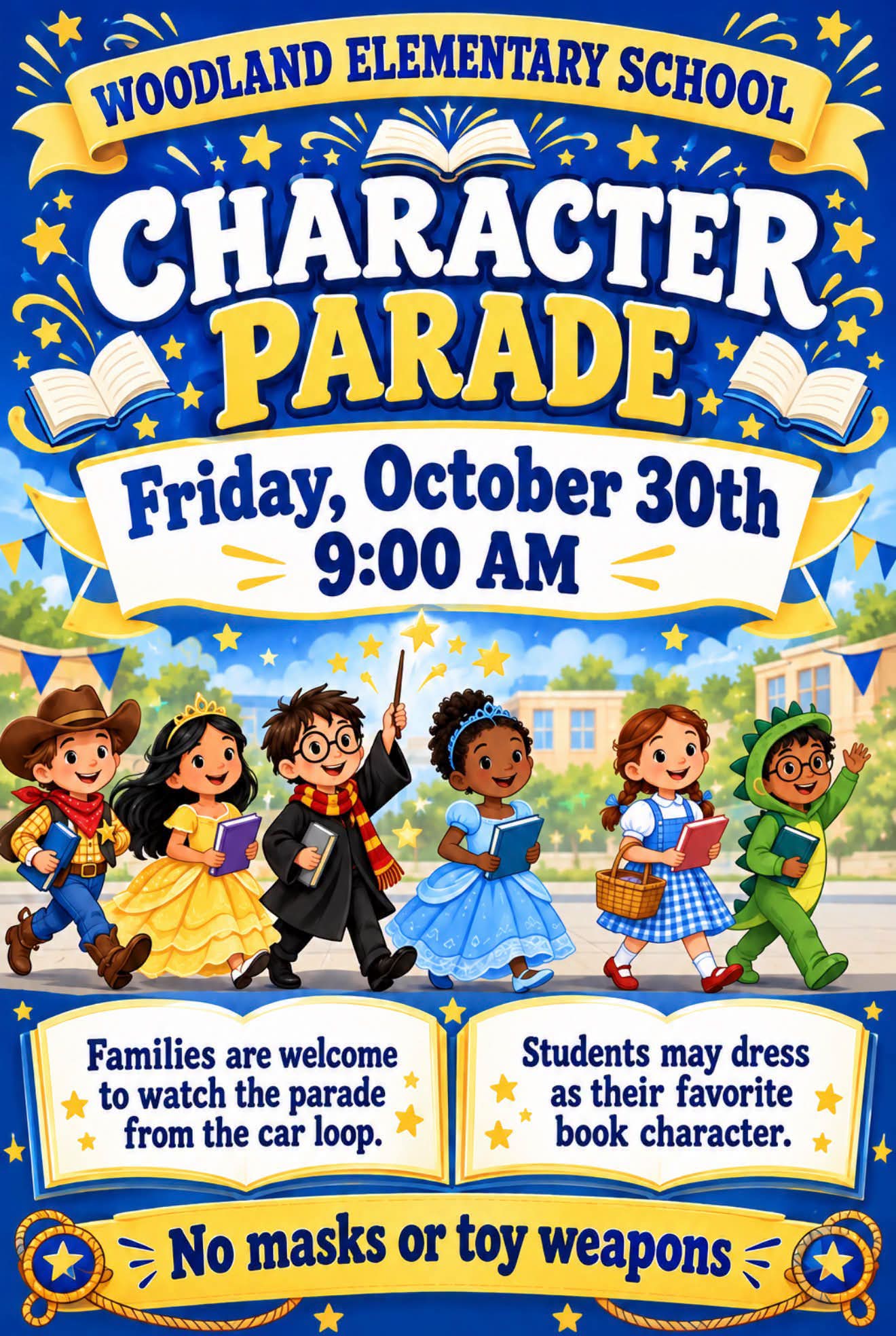 <p>Character Parade</p>