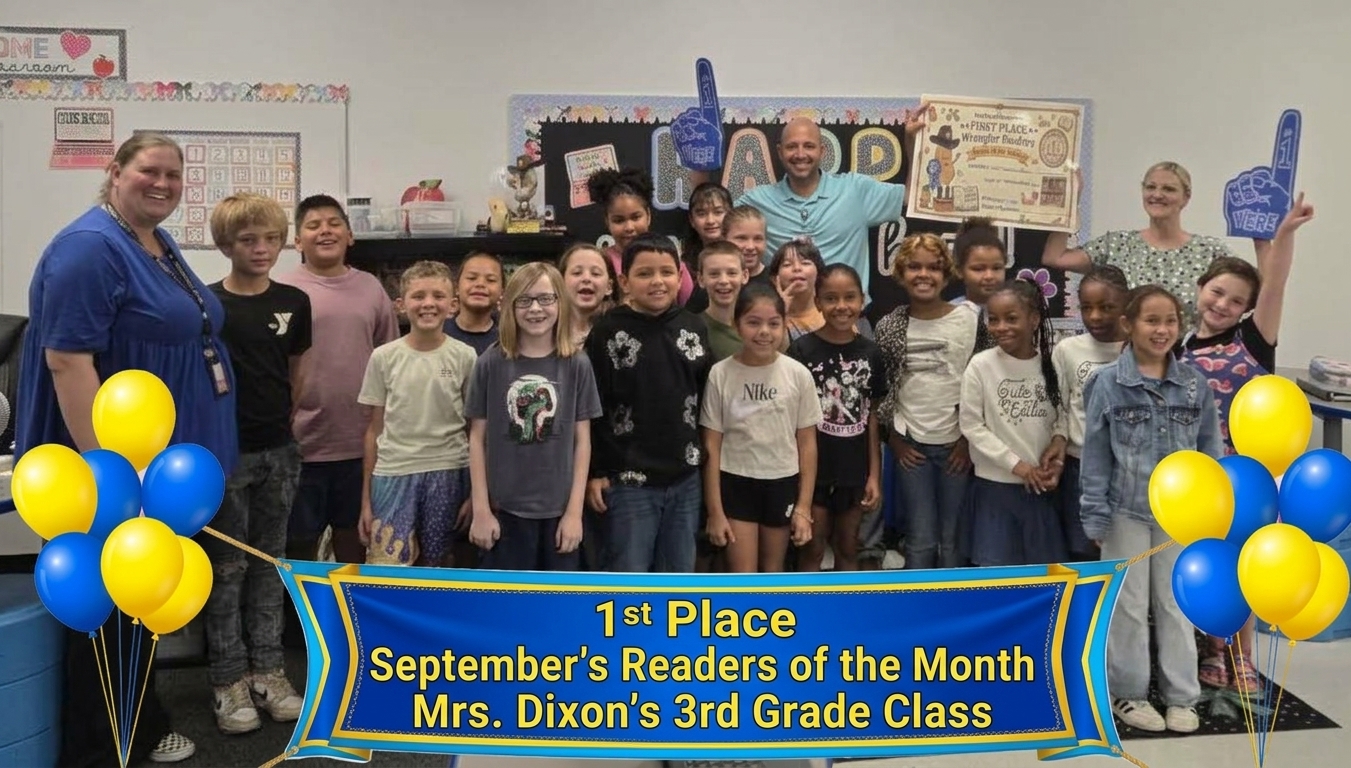 Wrangler Readers for September 1st Place  - 